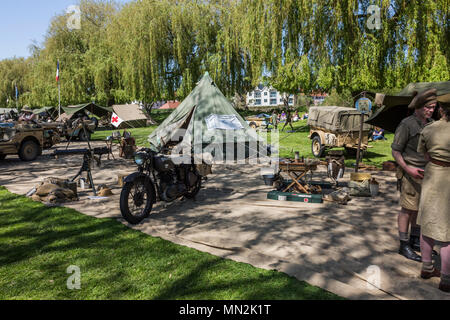 Sandwich Salutes the 40`s on the 5th,6th and 7th of May 2018 Stock Photo